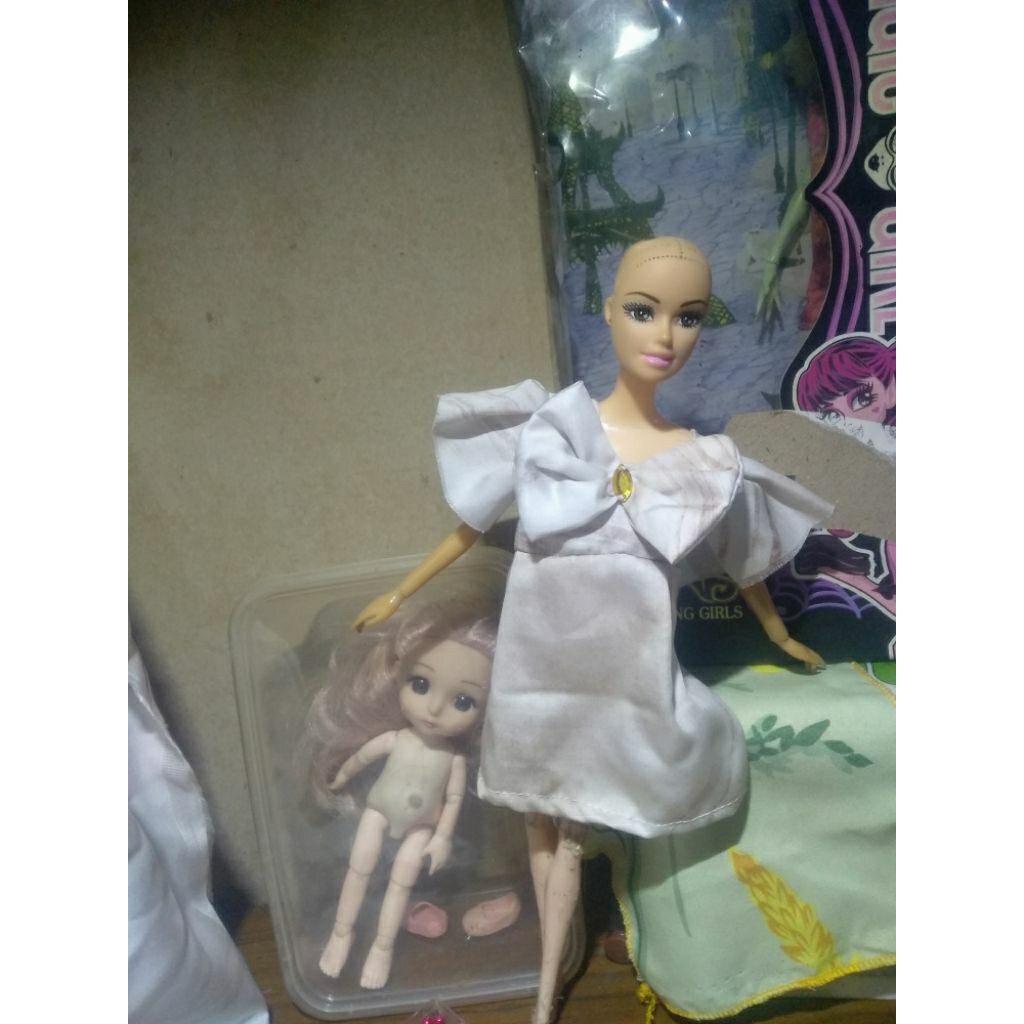 baju dres boneka barbie baju terusan boneka barbie