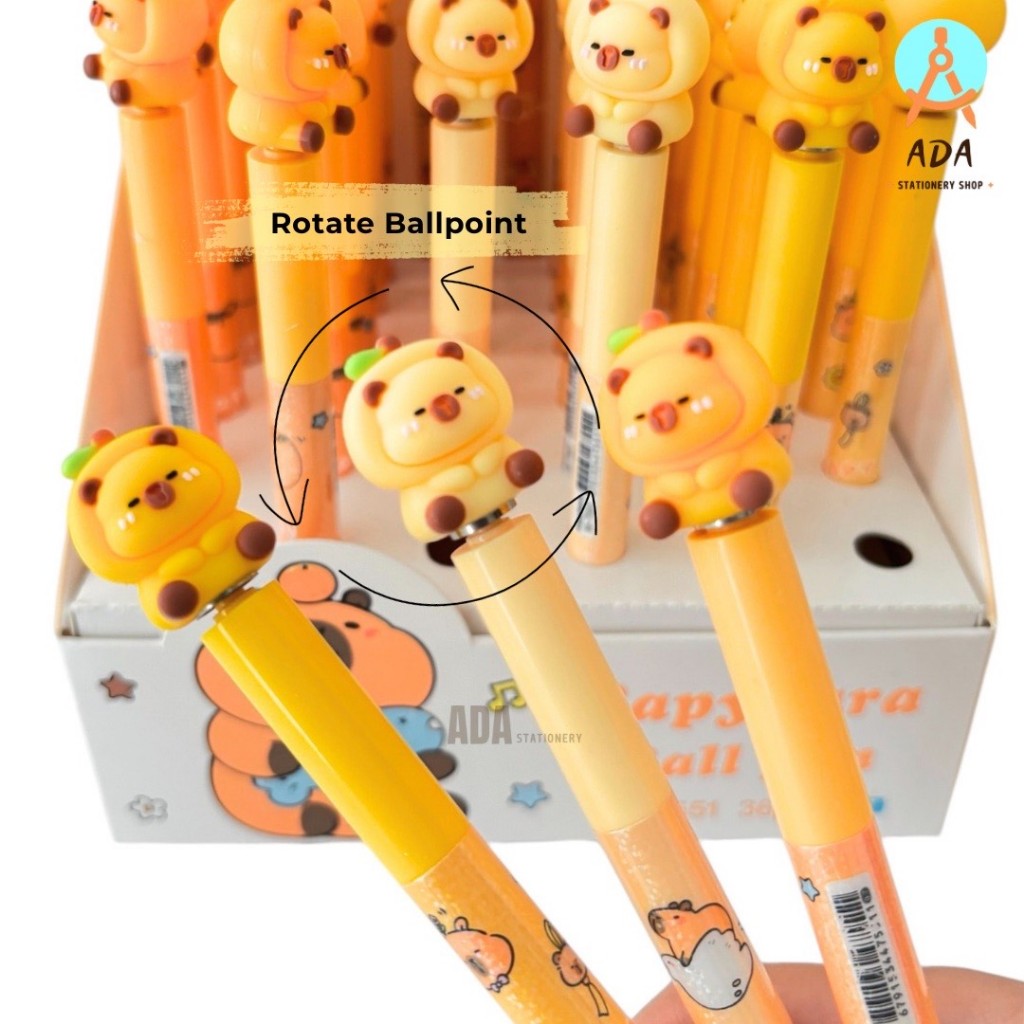 

PENA PUTAR CAPYBARA/ ROTATE PEN CAPY/ PENA LUCU/ M-7551