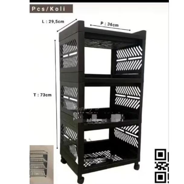 RAK PLASTIK SUSUN 4 – King