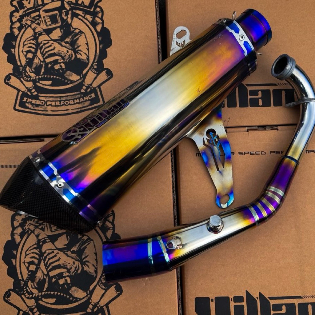 knalpot VILLAN MV1 Conical stainless pnp xmax knalpot xmax original villan