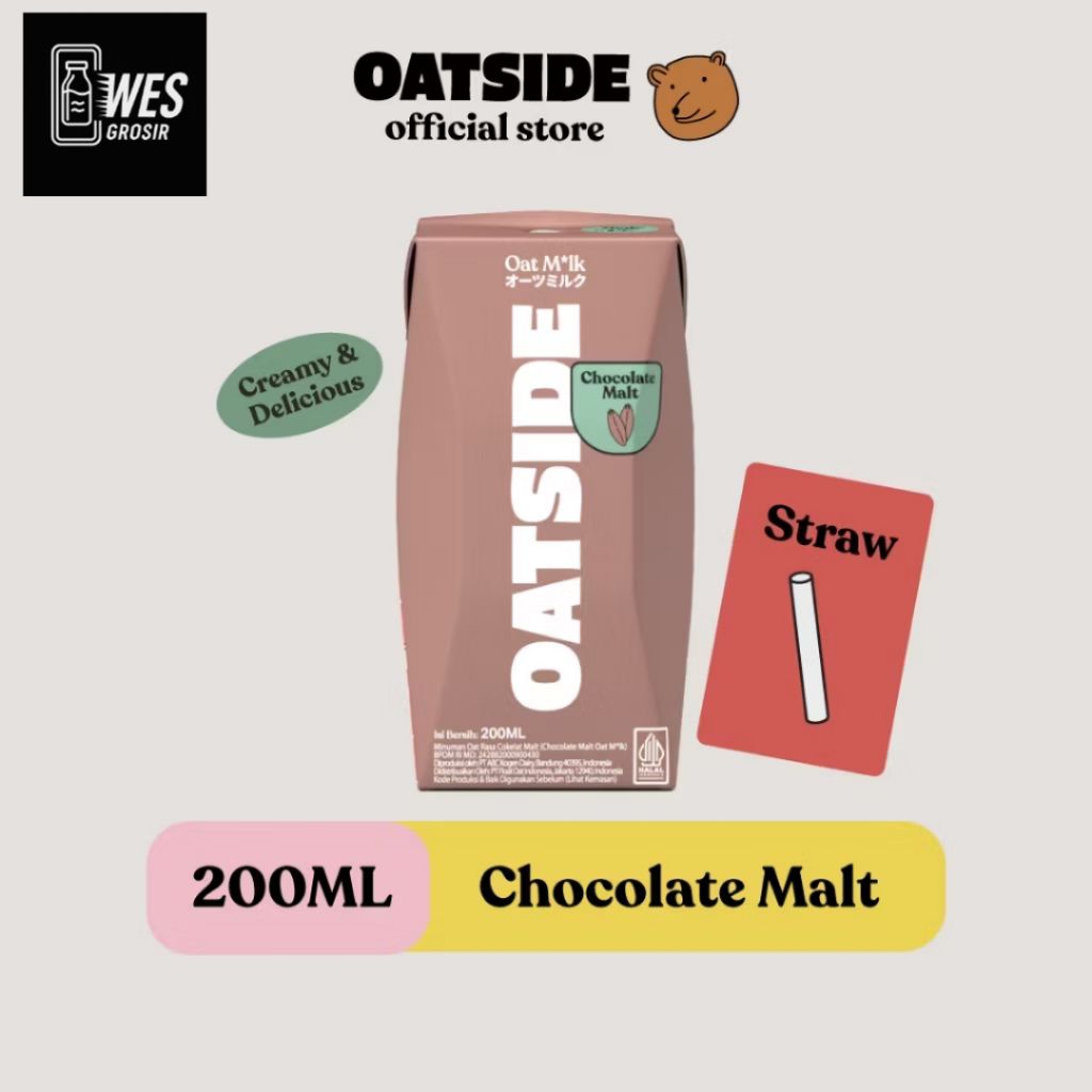 

OATSIDE OATMILK CHOCOLATE MALT 200 ML UHT