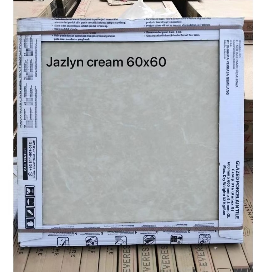 Granit Lantai 60x60 Jazlyn Crem