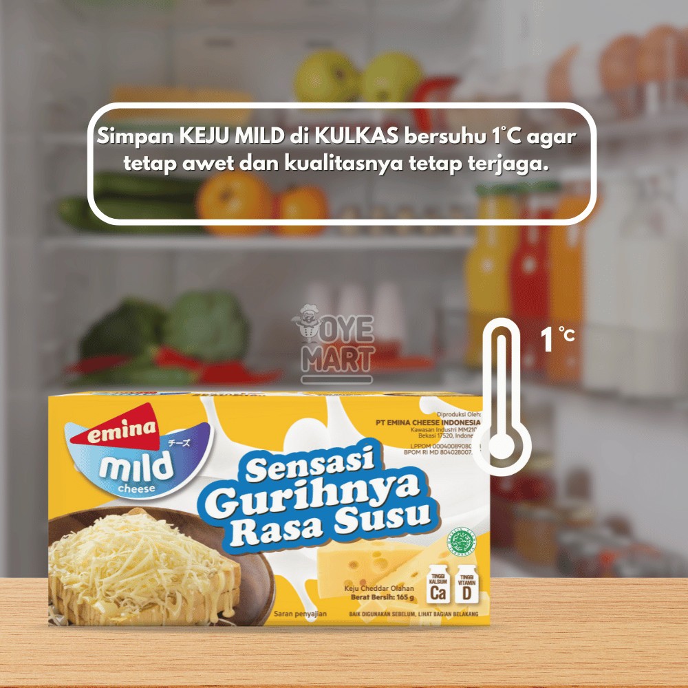 

160g emina mlid cheese sensasi gurihnya rasa susu keju