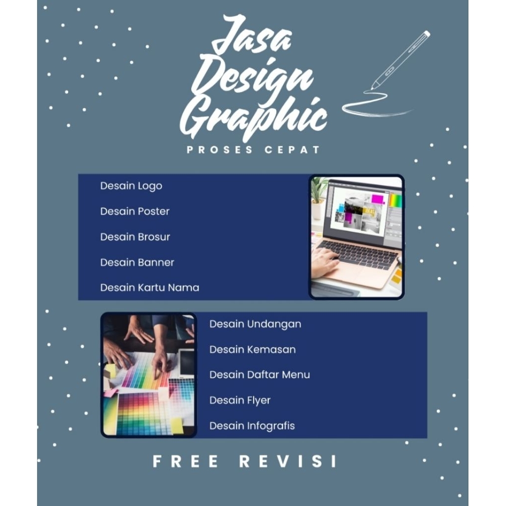 

FREE REVISI FREE CETAK JASA DESAIN GRAFIS