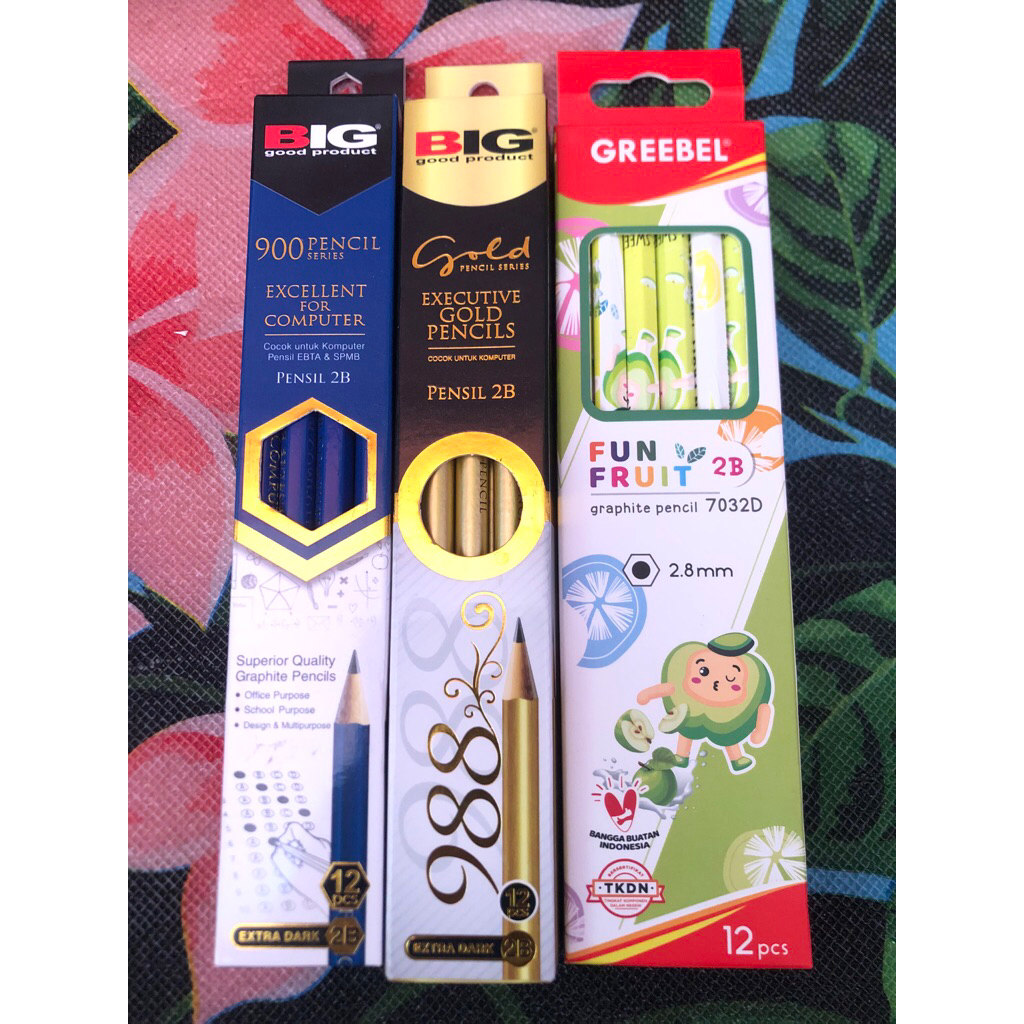 

Pensil 2b big excellent/2b big gold/2b Greebel per (2 pcs)
