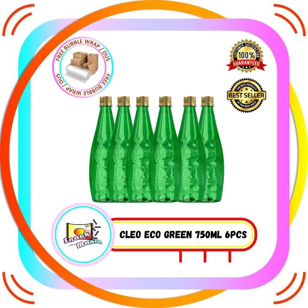 

Cleo Air Murni Eco Green ~ 750ml 6 pcs ECER Air Minum Botol Hijau
