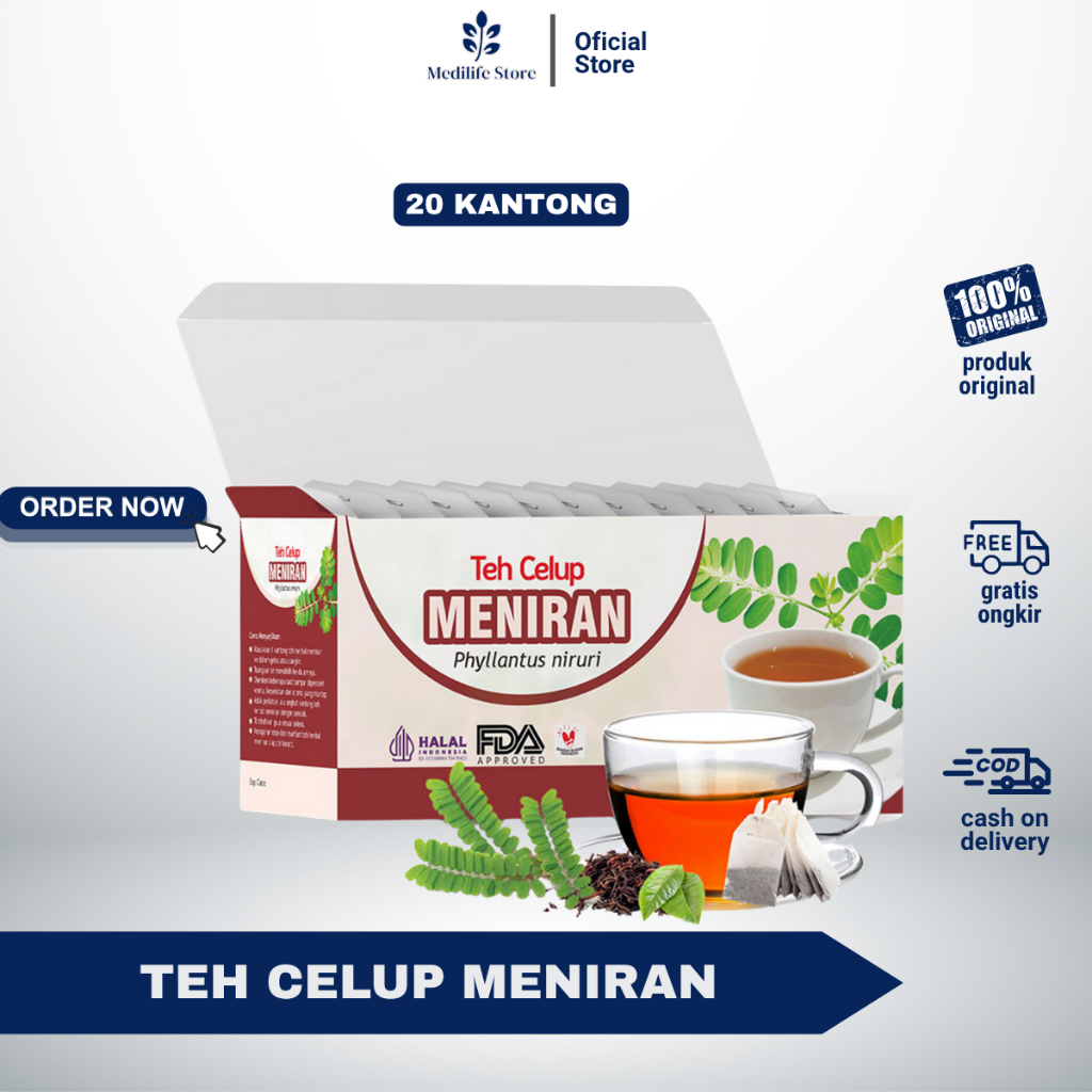 

Daya tahan Tubuh | Minuman Herbal Teh Celup MENIRAN Tazakka isi 20 Pcs Mengatasi Batu Ginjal Menurunkan Demam . Melindungi Kesehatan Hati