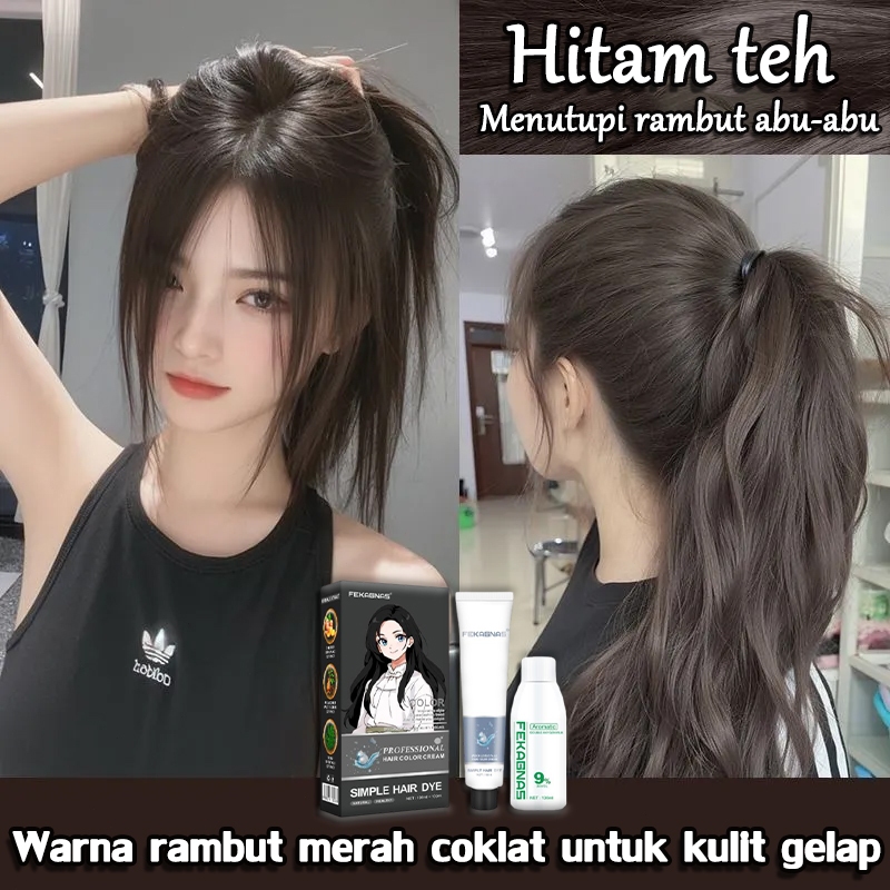 【2025 Baru】FAKE GNAS Cat rambut hitam natural 200ML,Menutup uban。penyelamat rambut hitam(cat rambut 