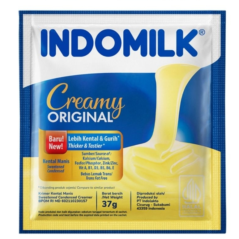 

[PEDAGANG MURAH] INDOMILK CREAMY ORIGINAL SACHET INDOMILK PLAIN 1 RENCENG ISI 6 PCS