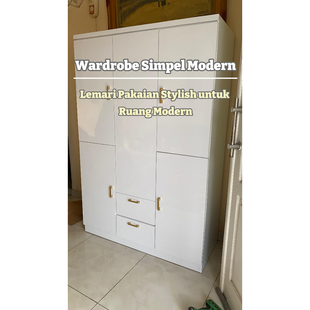 LEMARI PAKAIAN SIMPEL/CUSTOM LEMARI PAKAIAN /CUSTOM WARDROBE SIMPEL