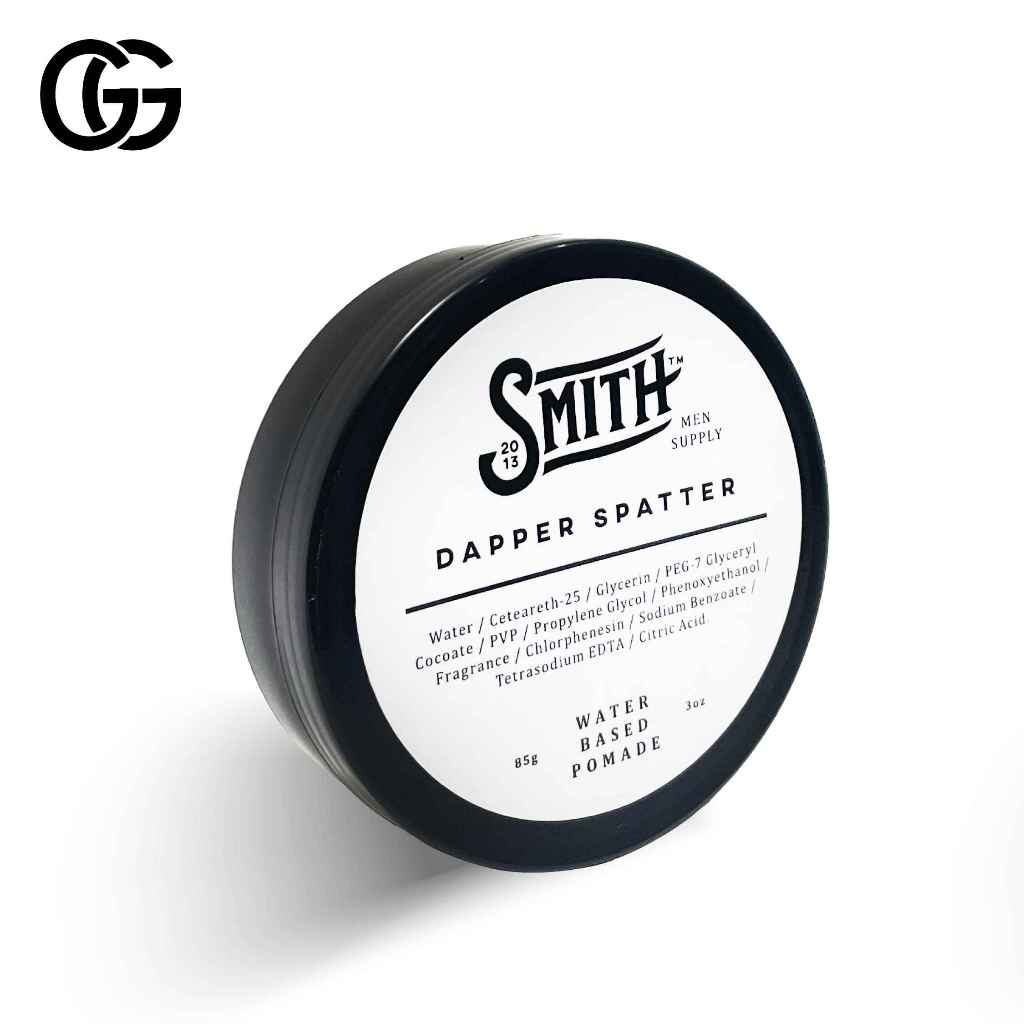 SMITH - Dapper Spatter Pomade Waterbased 85gr | Minyak Rambut Pria Styling | Pomade Rambut Pria Basa
