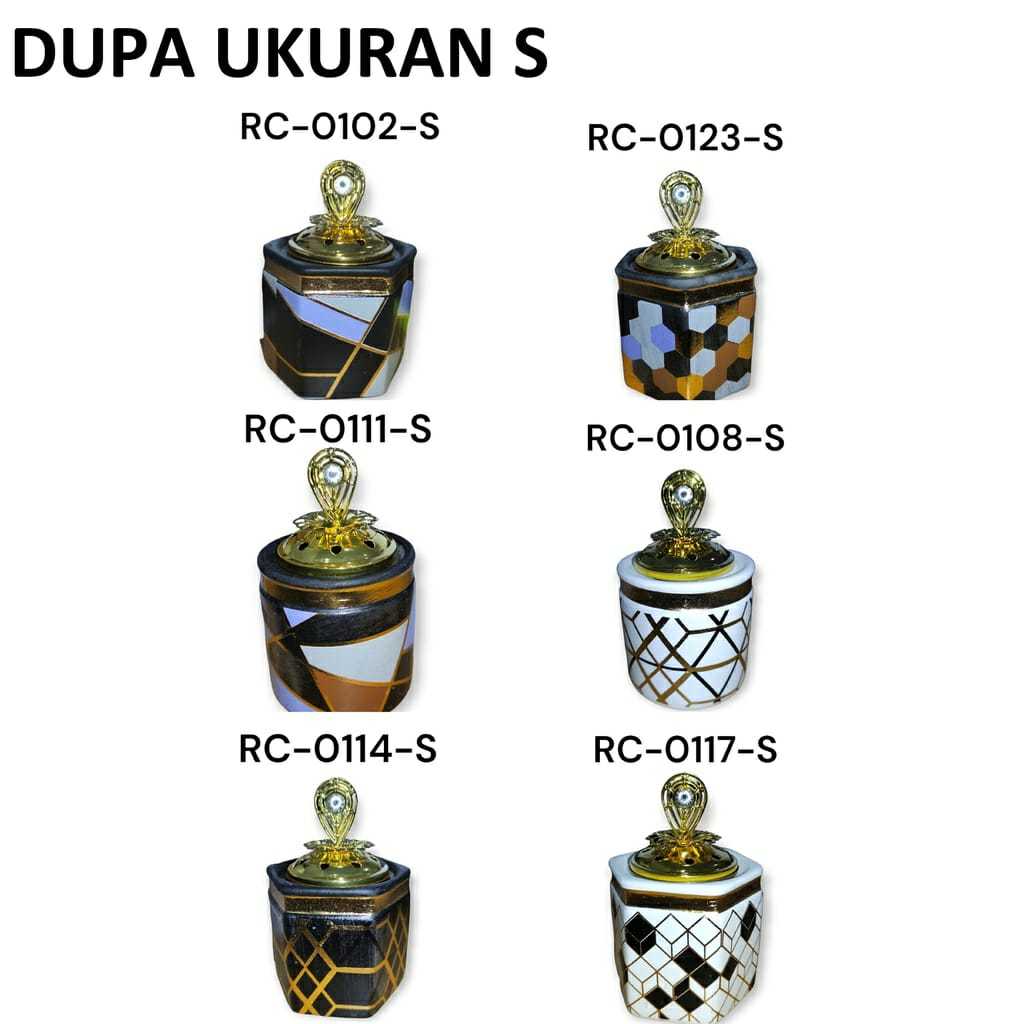 Tempat Bakar Dupa Mabkharah Keramik Arab Dupa RC Ukuran S/M/L