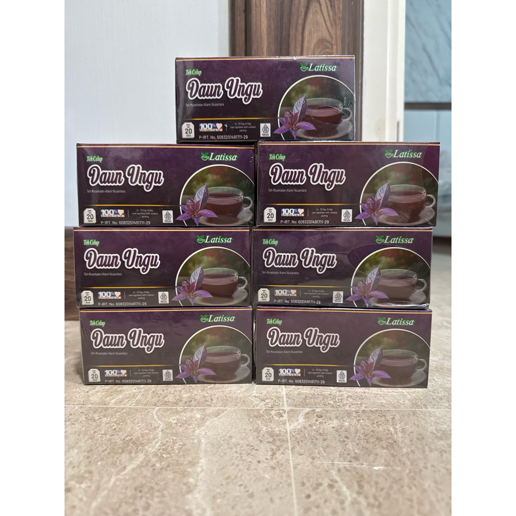 

(BISA COD) Daun Ungu Celup Latissa Herbal Wasir Ambeiyen 20 Bag
