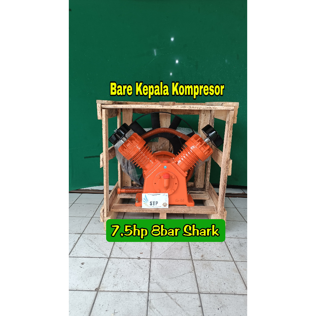 bar atau kepala kompresor 7,5hp shark atau fetch