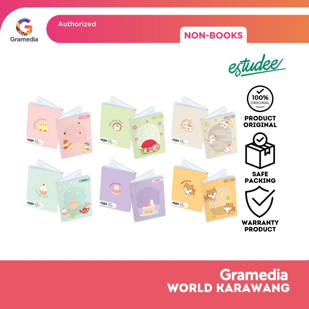 

Gramedia Karawang - ESTUDEE K B5 FANCY CUTE ISI 6