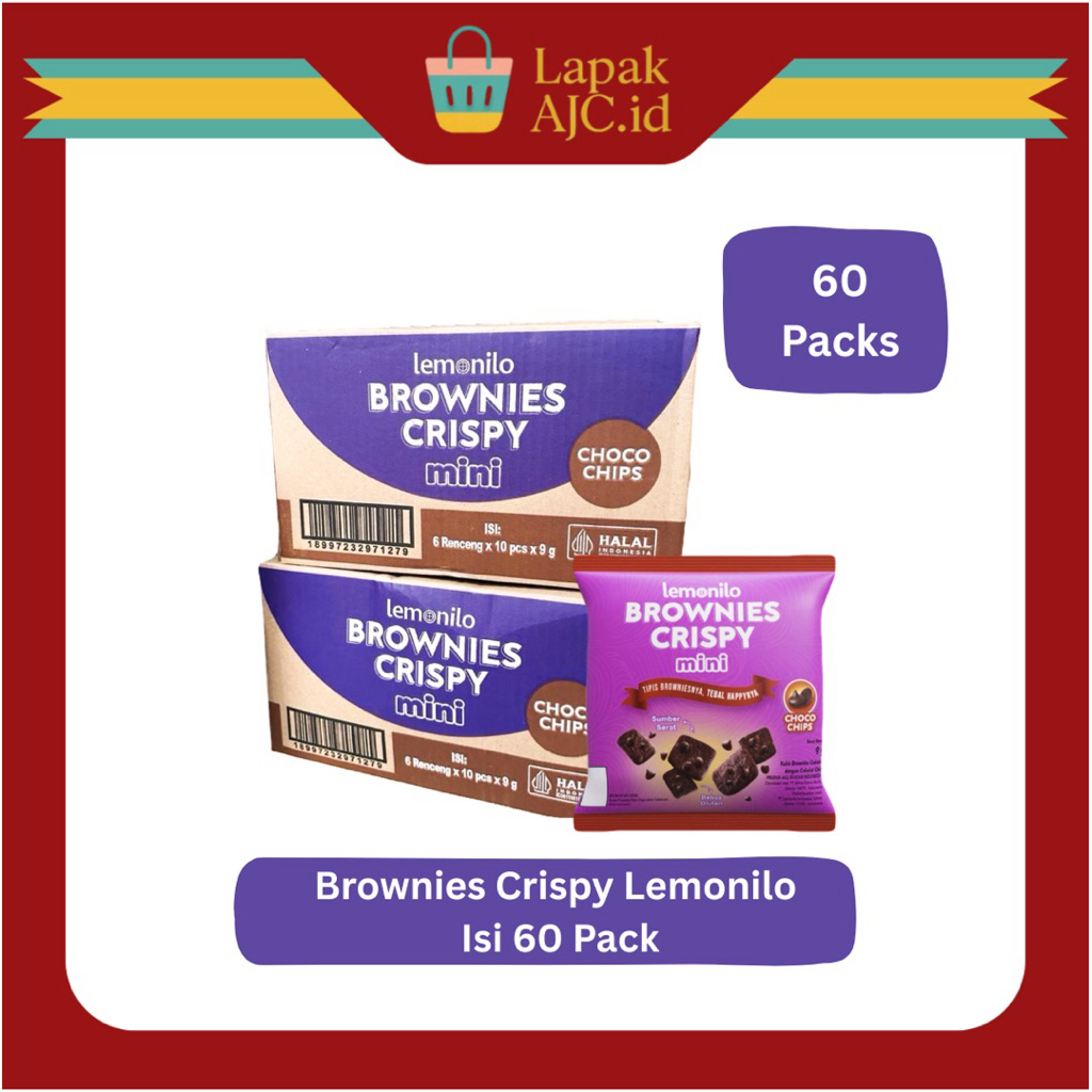 

Brownies Lemonilo Crispy Isi 60 Packs Coklat Manis