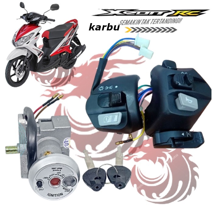 Kunci kontak Kunci Motor Xeon Lama, Xeon Karbu, Xeon gt 125, xeon Rc Plus saklar kiri kanan