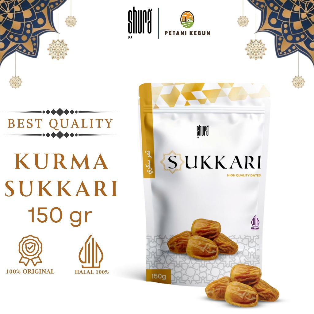 

Shura Kurma Sukari 150gr Premium Original High Quality Kemasan Pouch