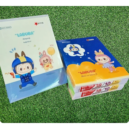 

Buku Tulis Newstar Karakter Labubu Ukuran Kwarto / Pendek (1 Pack 10 Pcs)