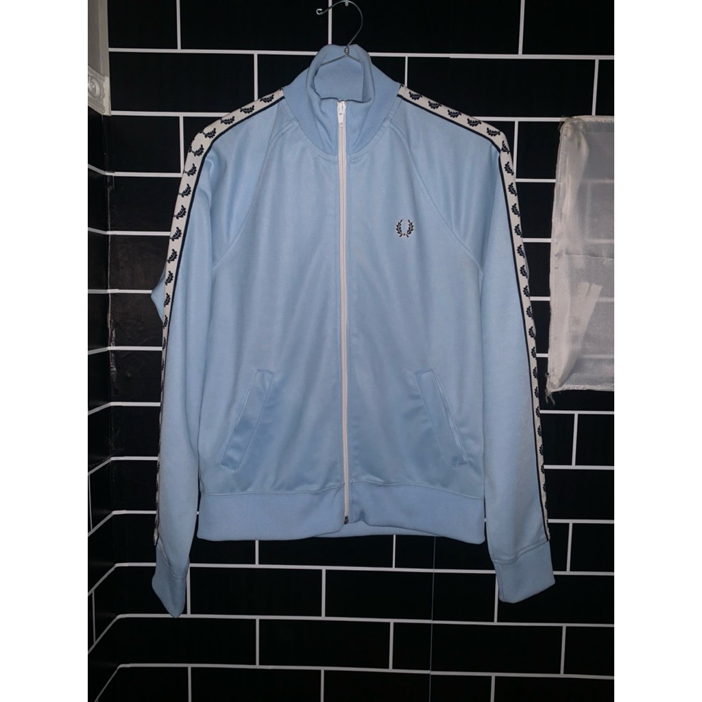 tractop fred perry baby blue original 100%