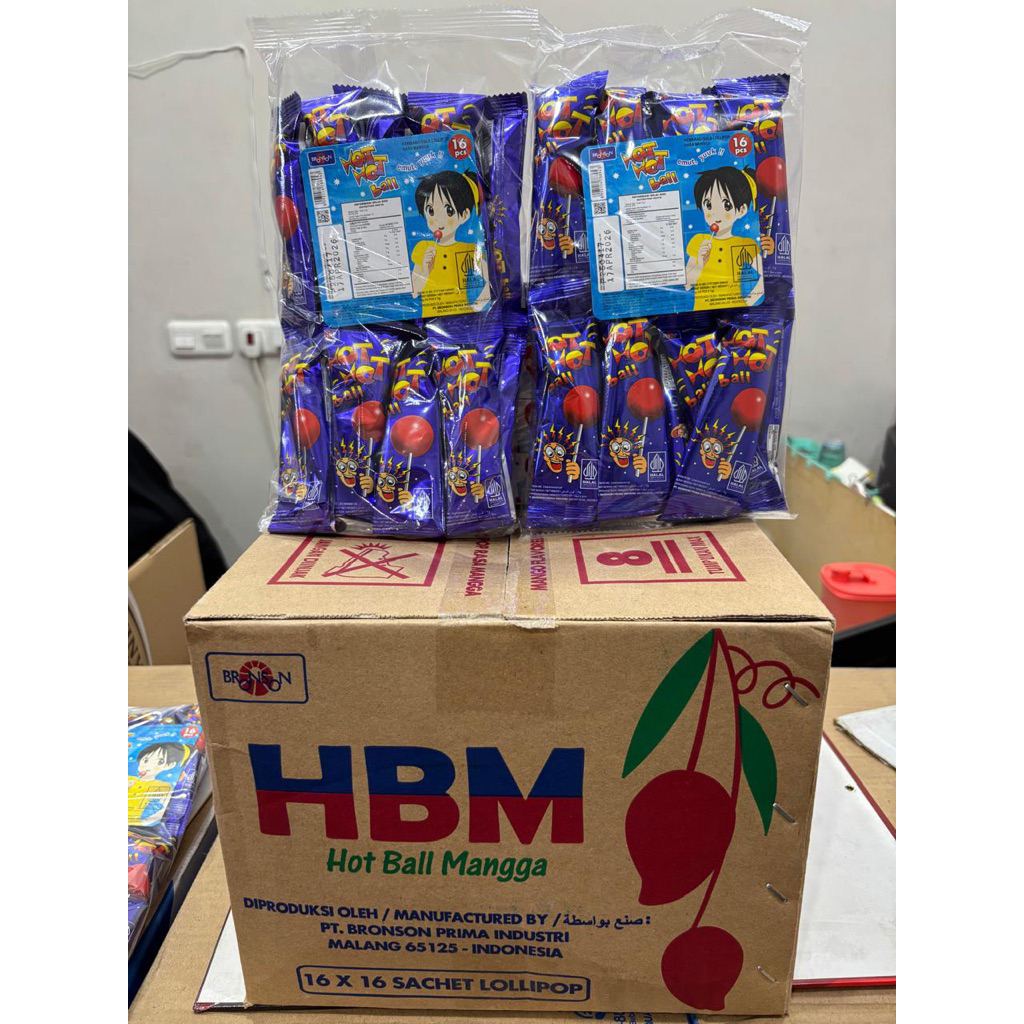 

PERMEN TANGKAI HOT BALL MANGGA PER BUNGKUS ISI 16 PCS