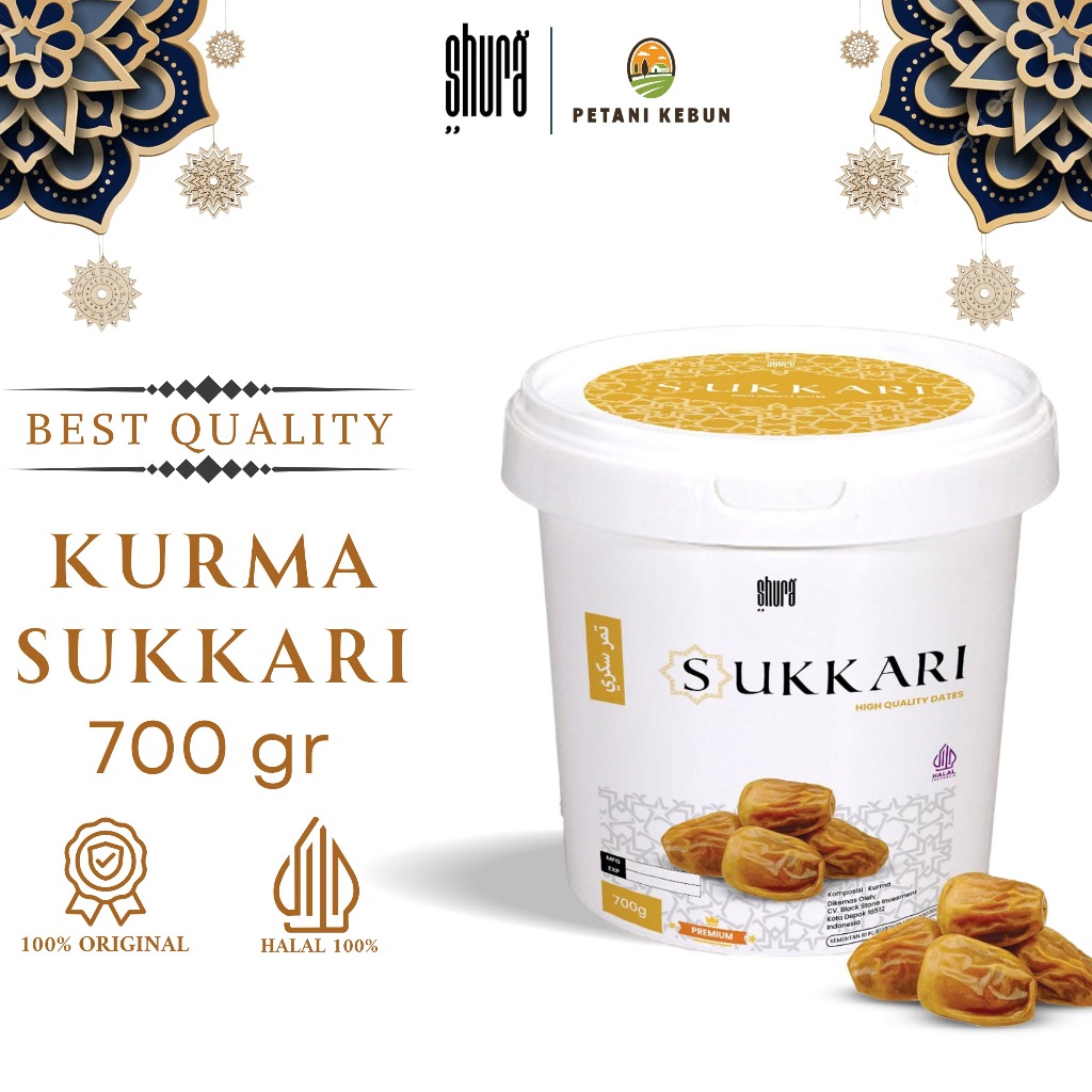 

Shura Kurma Sukari 700g Ember Dates Premium Original High Quality