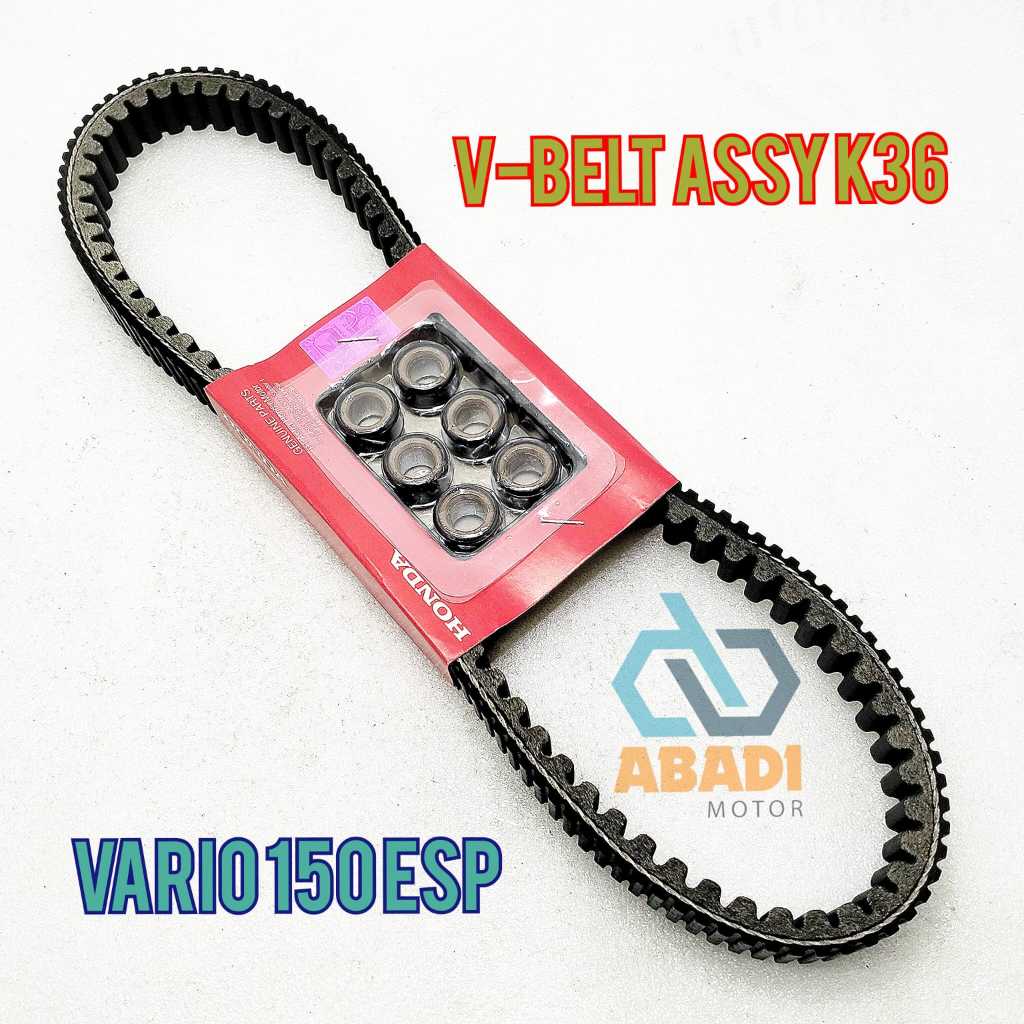 V-Belt VBelt Assy Ori Honda K36 Vario 150 ESP Vanbelt CVT Grease Kit Set Roler Panbel Sabuk Pengerak