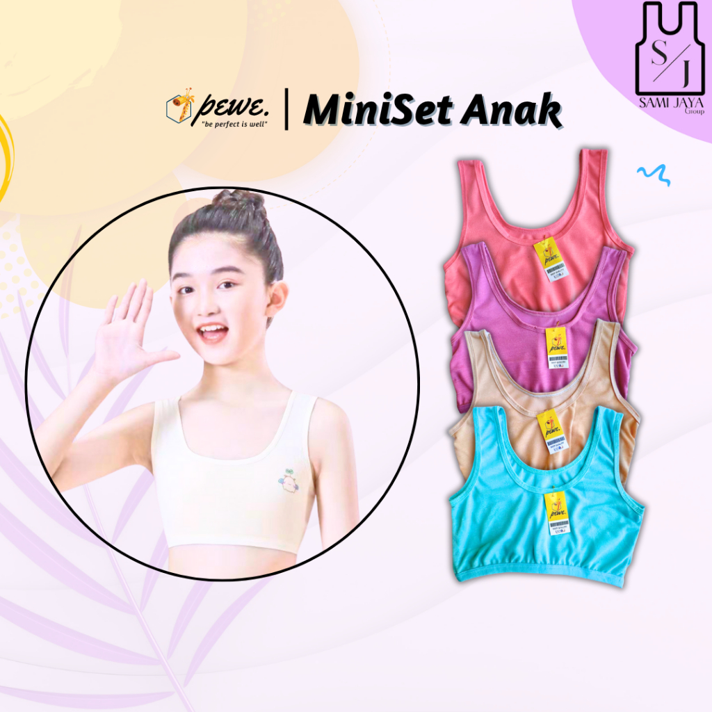 6 PCS grosir miniset BH Anak Perempuan Remaja Miniset Anak SD SMP/Bra Bh Miniset Sd/Smp Mini set Rem