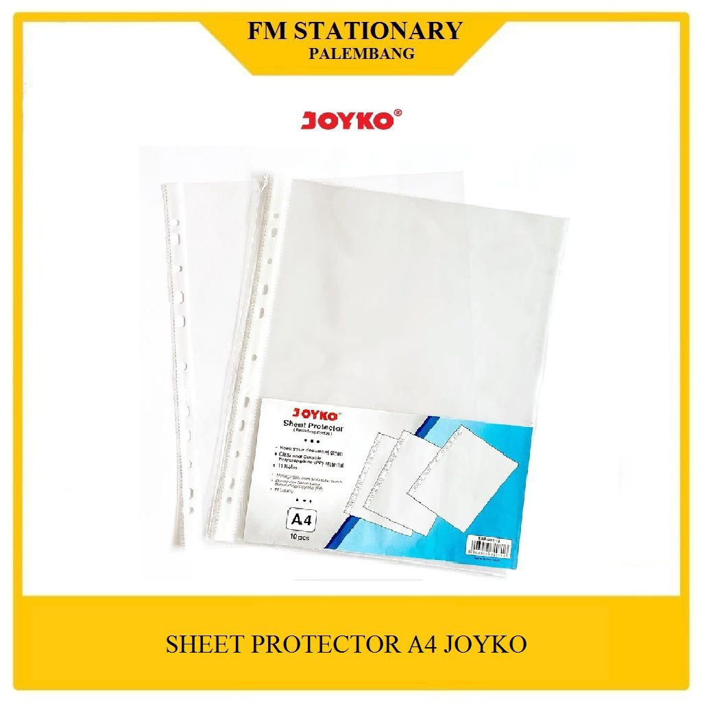 

Sheet Protector Pelindung Kertas Joyko A4 dan F4 1 pack isi 10