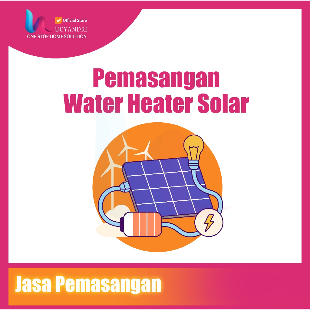 pemasangan water heater solar heater handal, solahart, wika dll