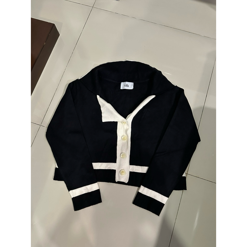 Glla Ivy Knit Cardigan Black Preloved