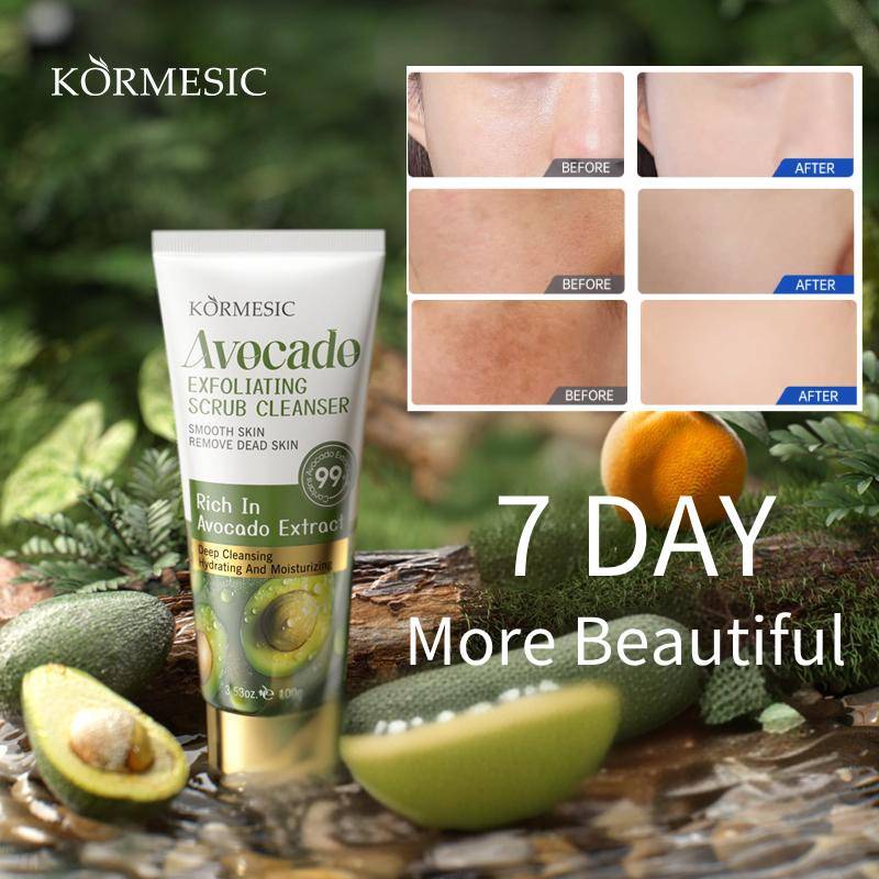 Alpukat Eksfoliasi Wajah Gel Pembersih Lulur Exfoliasi Badan Menghaluskan dan Melembabkan Kulit Untu