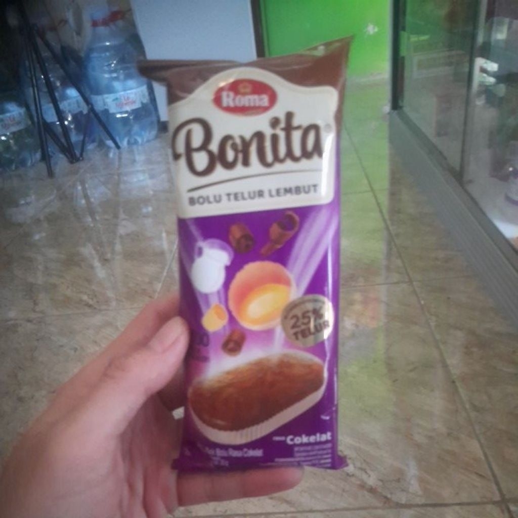 

ROMA BONITA BOLU TELUR LEMBUT RASA COKELAT