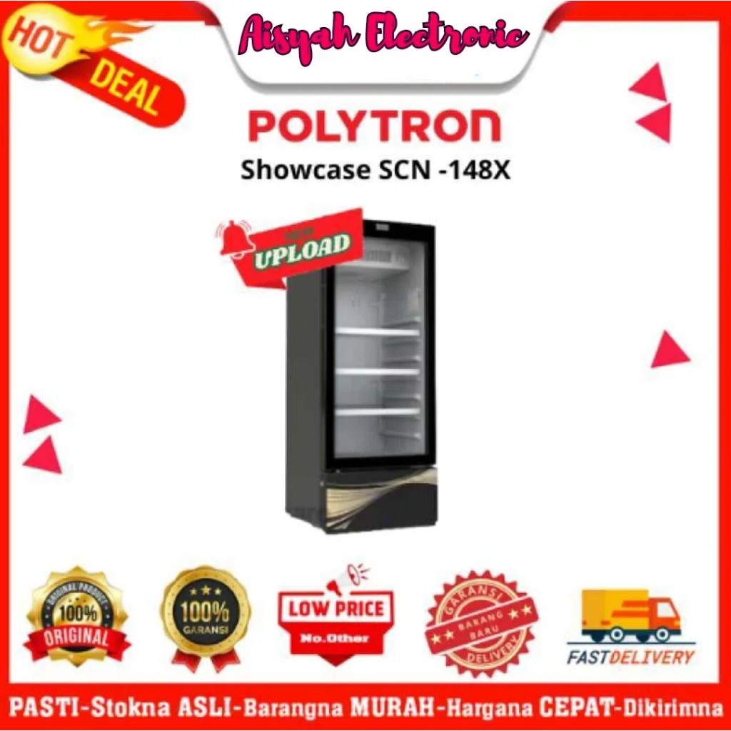 SHOWCASE POLYTRON SCN-148X GARANSI 3 TAHUN