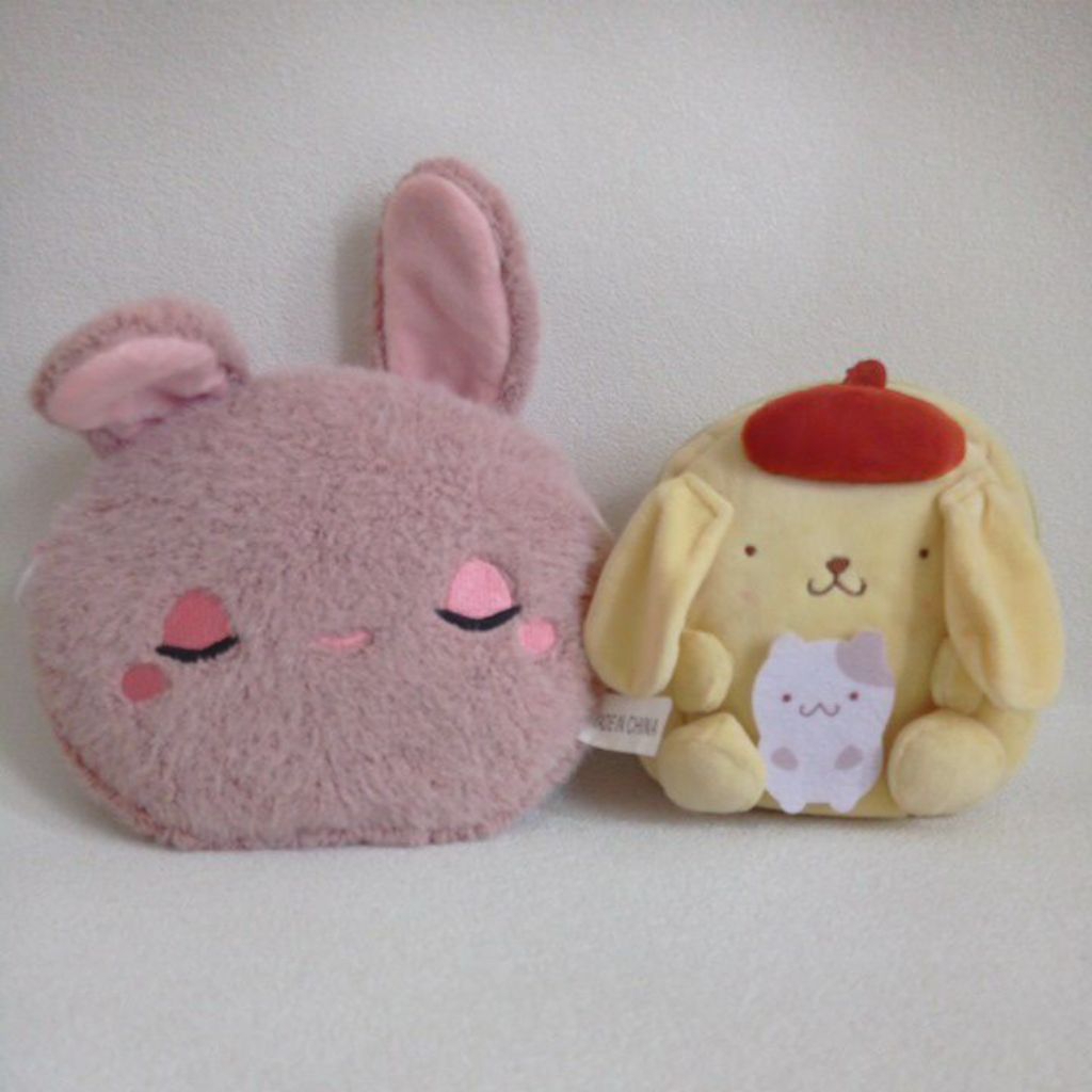 dompet boneka kelinci/ dompet boneka pompompurin/ dompet koin boneka