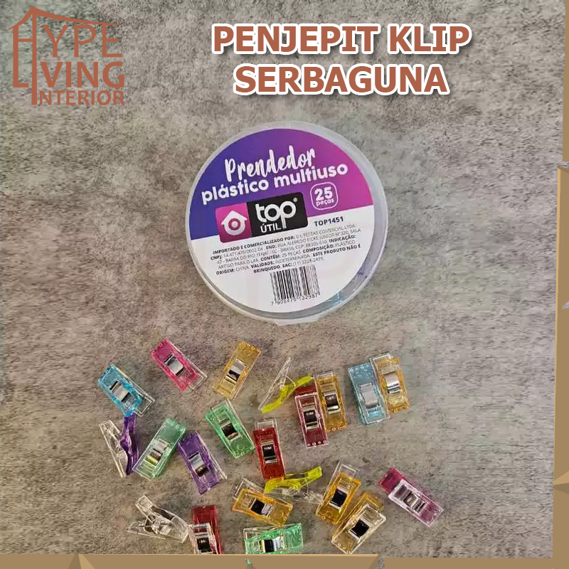 

[HYPE LIVING] Penjepit Klip Serbaguna Warna Warni