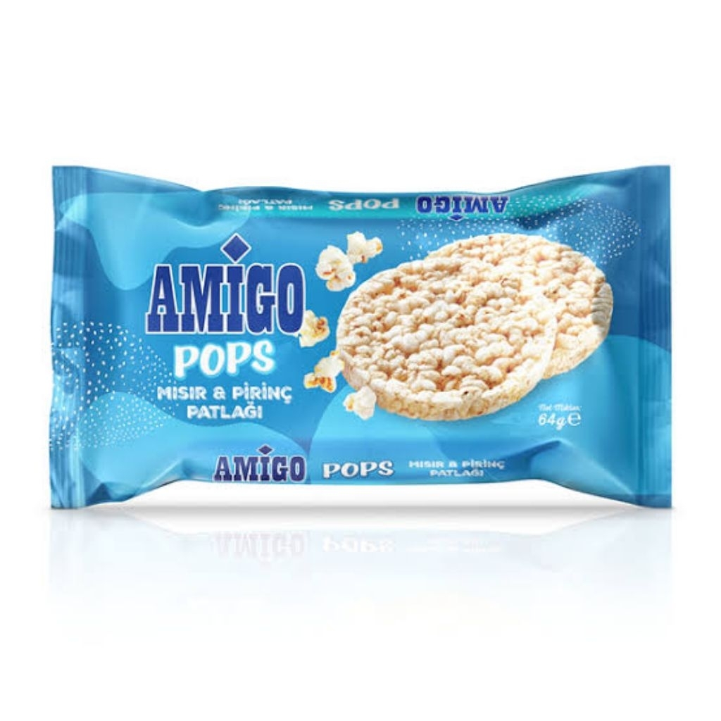 

Amigo Pops Krupuk popcorn dan beras
