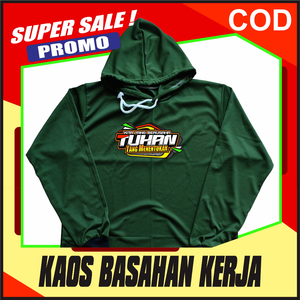 kaos basahan sablon TUHAN YANG MENENTUKAN kaos basahan kerja sablon kaos kerja kaos proyek