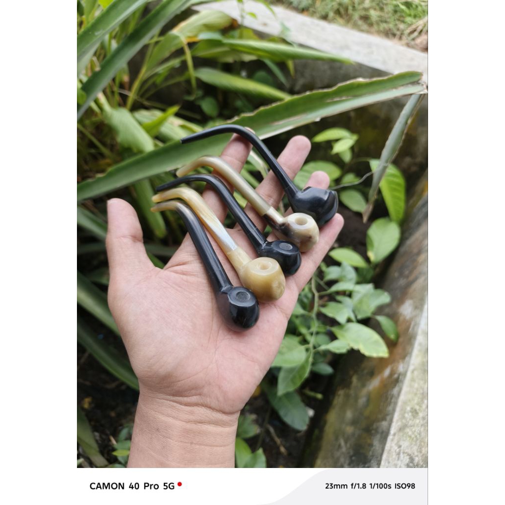 koleksi Pipa tansapi model cangklong full dari tanduk