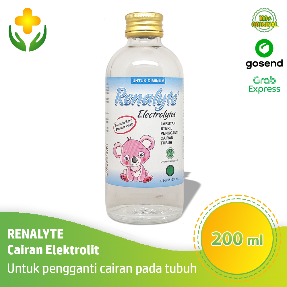 

Renalyte Cairan Elektrolit 200 ml - Pengganti Cairan Tubuh