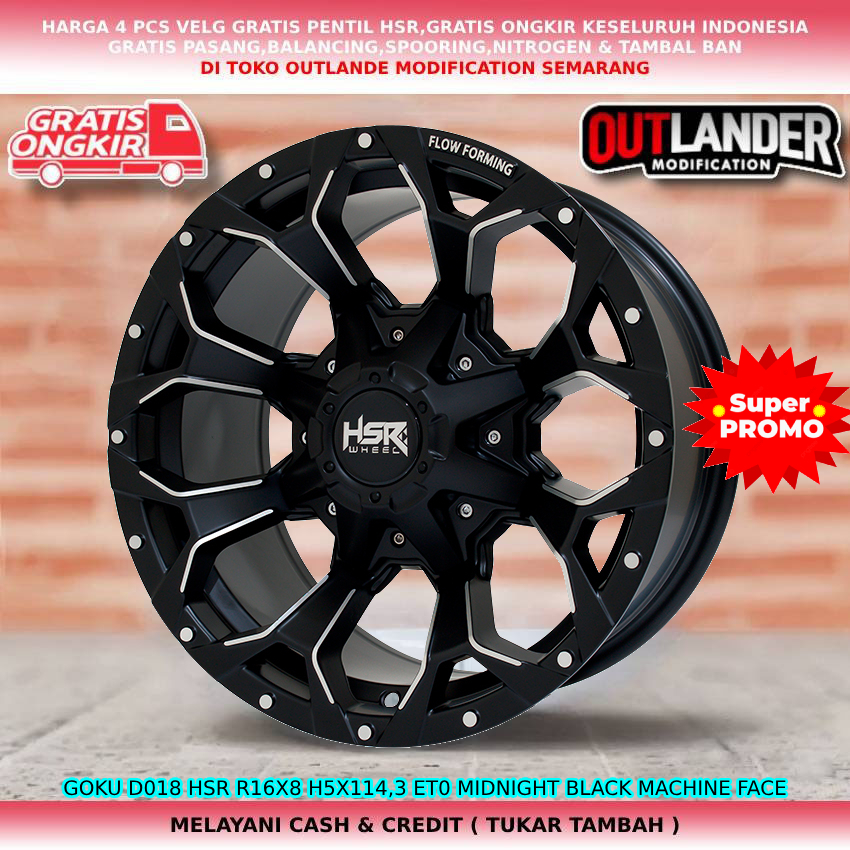 velg ring16 untuk mobil Cresida Estima Harier Hilux Single Innova APV dll hsr goku ring16