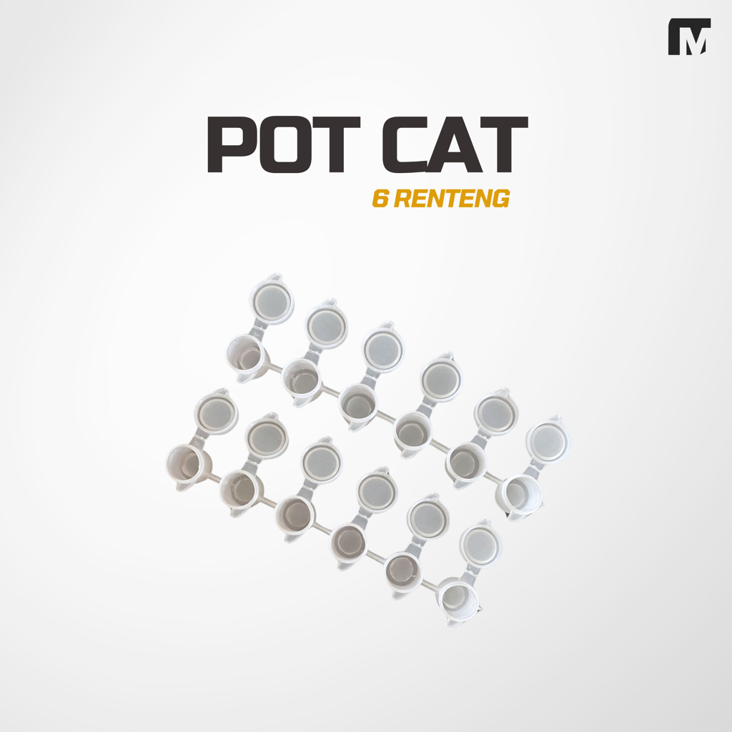 

Pot cat akrilik bahan plastik renteng 6x3 ml murah