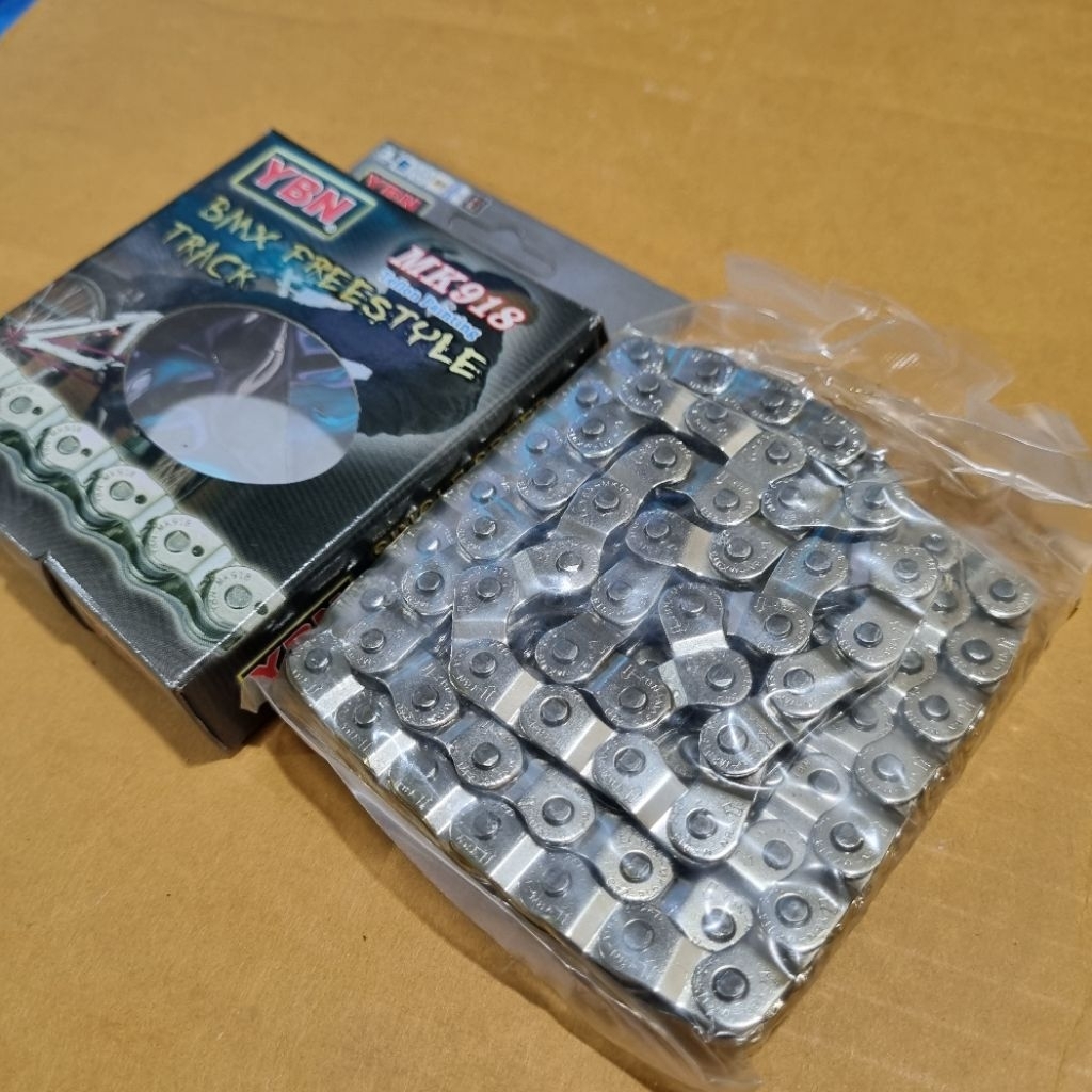 rantai bmx fixie single speed gold dan silver