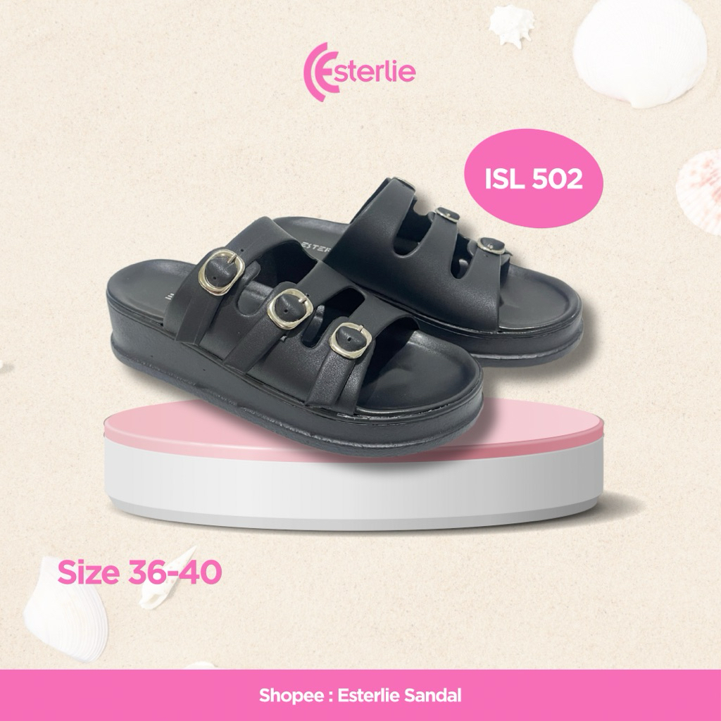 Esterlie - Sandal Platform Wanita ISL 502 - sandal platform sandal wedges sandal wanita sandal daily