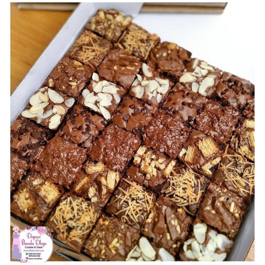 

fuggy brownie || brownie panggang || brownie sekat || brownies