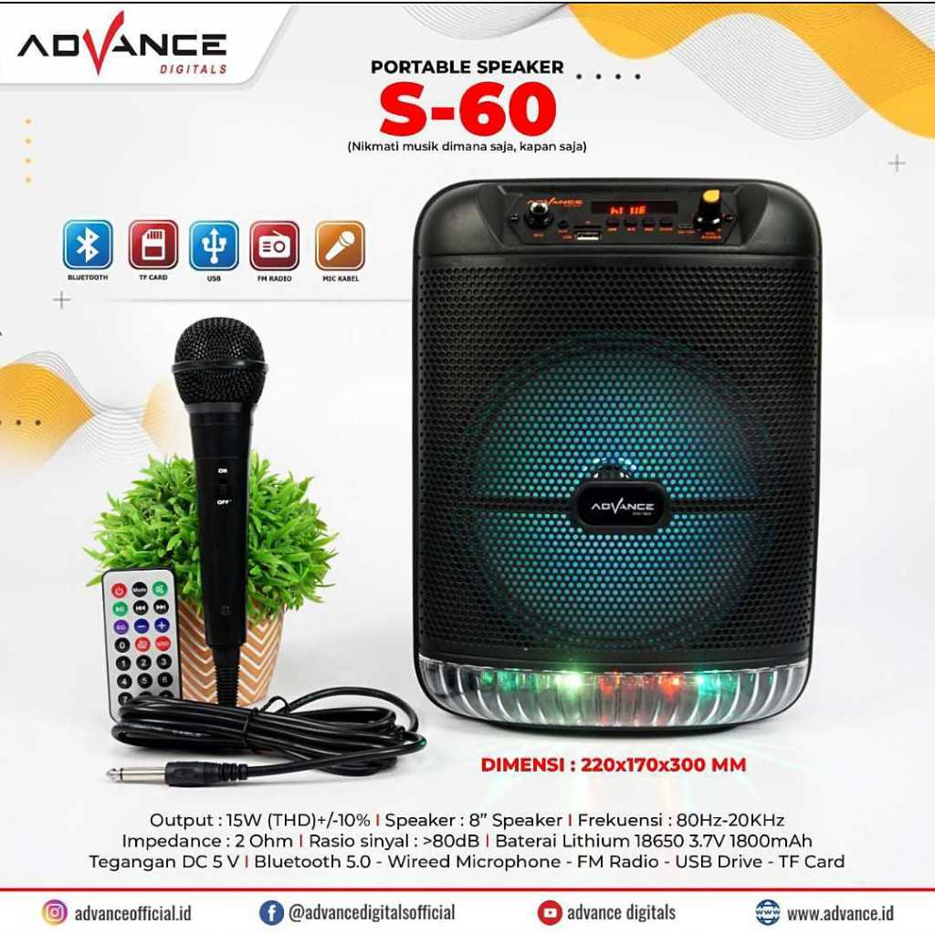 SPEAKER PORTABLE S-60 ADVANCE