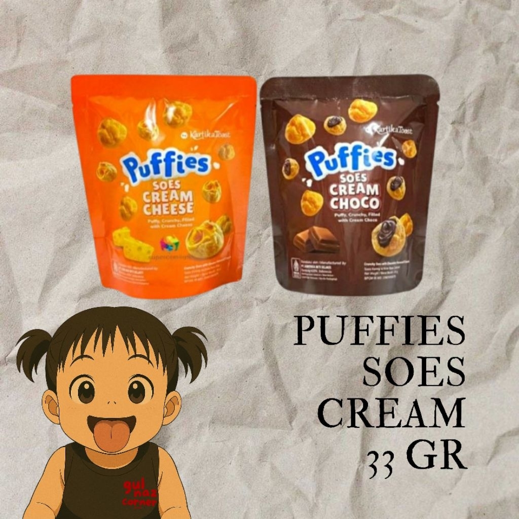 

[ FREE BUBBLE WRAP ] PUFFIES SOES CREAM 33 GR | CHOCO & CHEESE