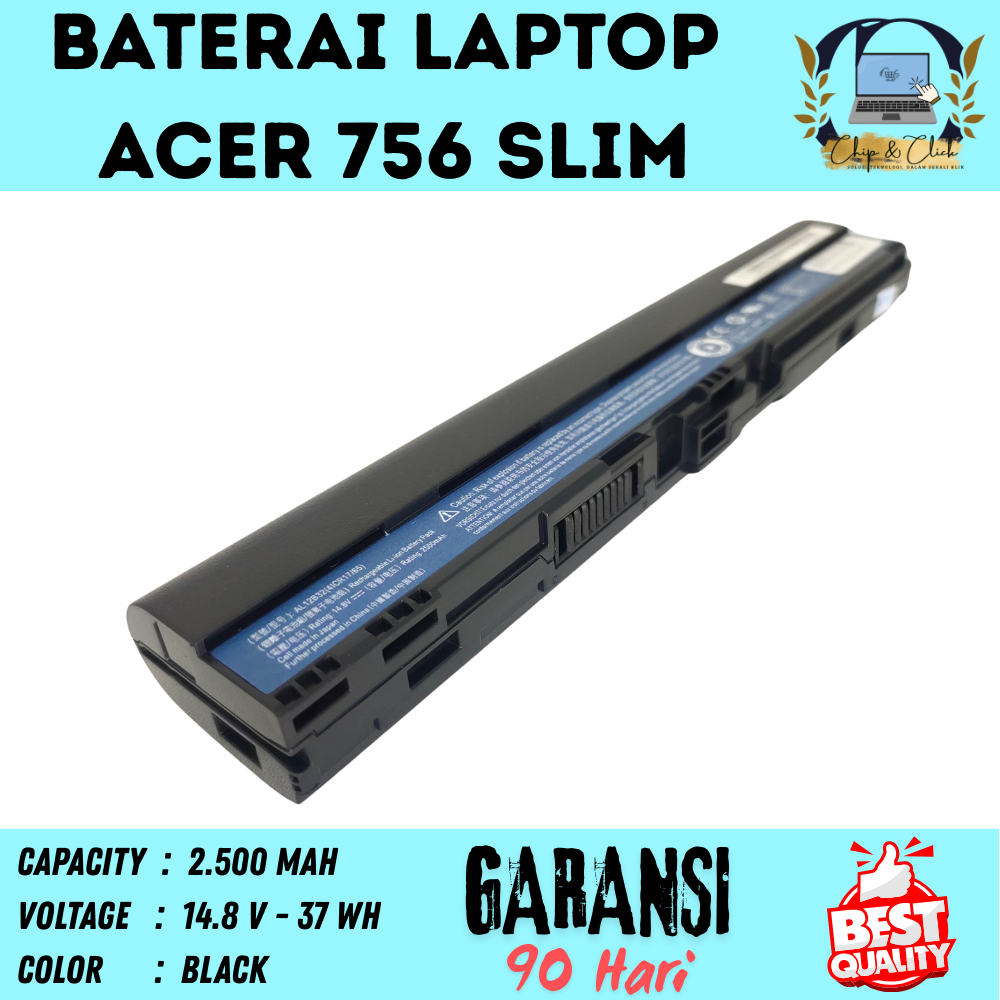 756 Baterai Original Acer V5-171 V5-121 V5-131 BERGARANSI