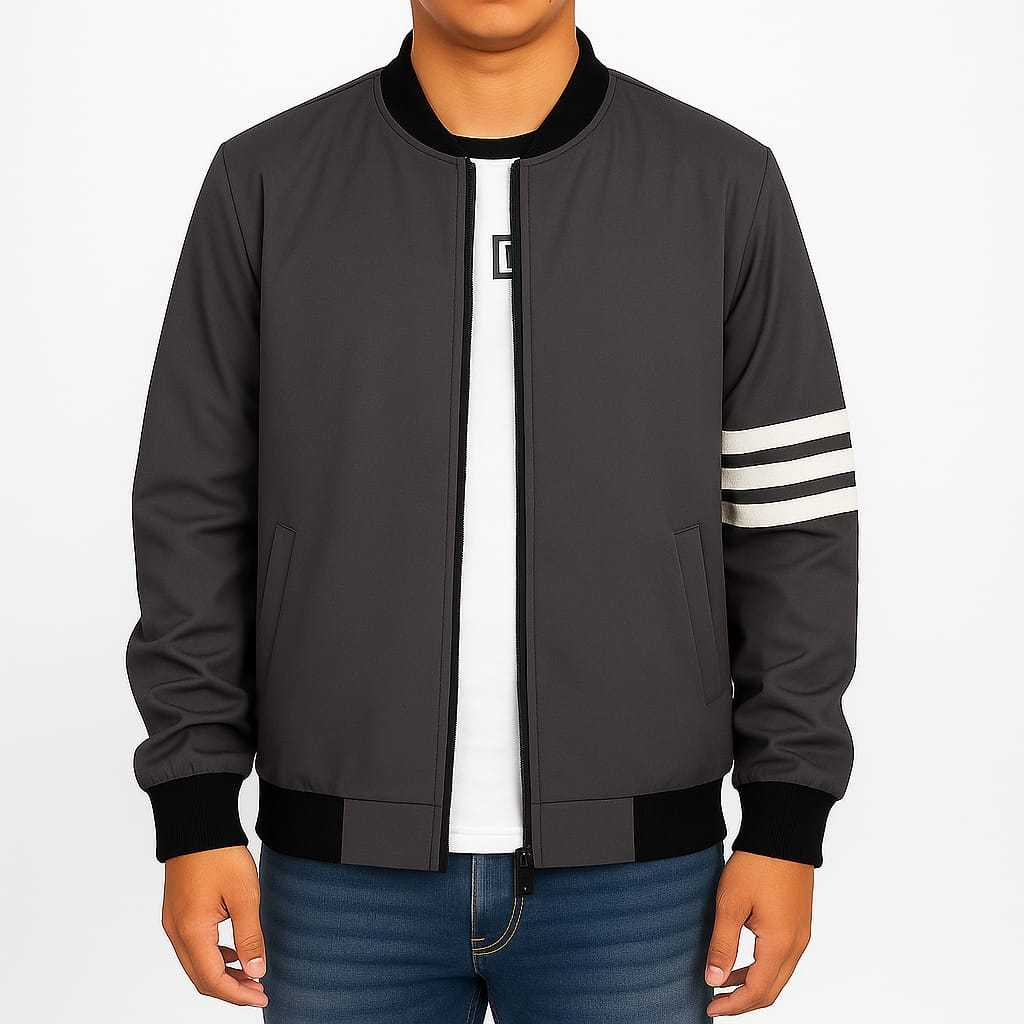 Jaket Pria Bomber Original Hitam Black Jaket Parasut Windbreaker Riding Touring Anti Angin big size