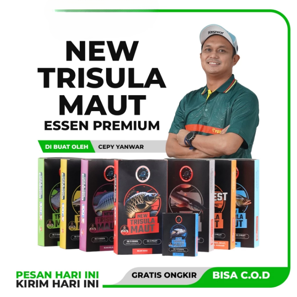 New Trisula Maut Essen Harian Juara Pancing Terbaik Ikan Mas Nila Lele
